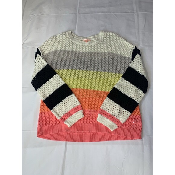 Lisa Todd Stripe Shock Sweater Multicolor Size L - Picture 2 of 8